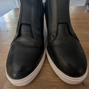 Linea Paolo Black Perforated Sneakers